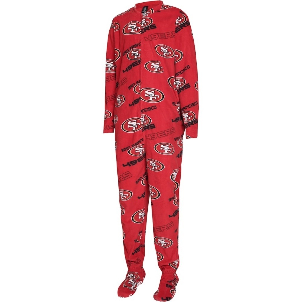 San Francisco 49ers Concepts Sport Women's Red Keystone Fleece Union Sleep Suit